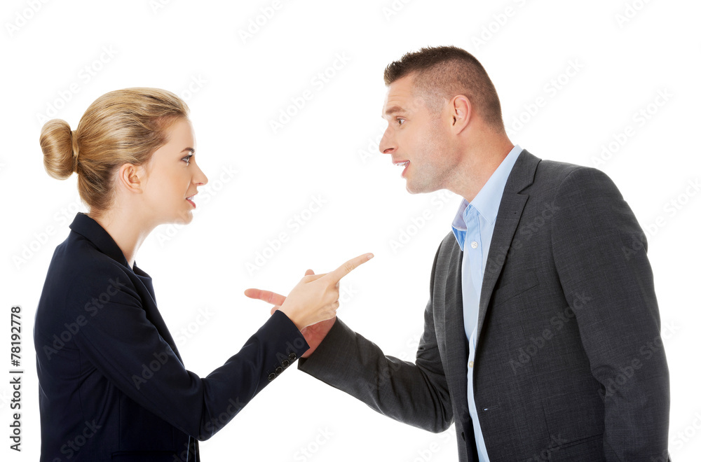 Professional conversation between businesspeople Professional conversation between businesspeople