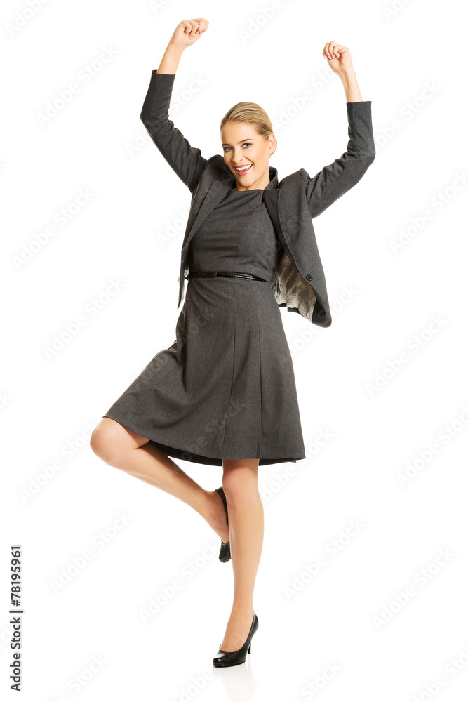 Cheerful businesswoman