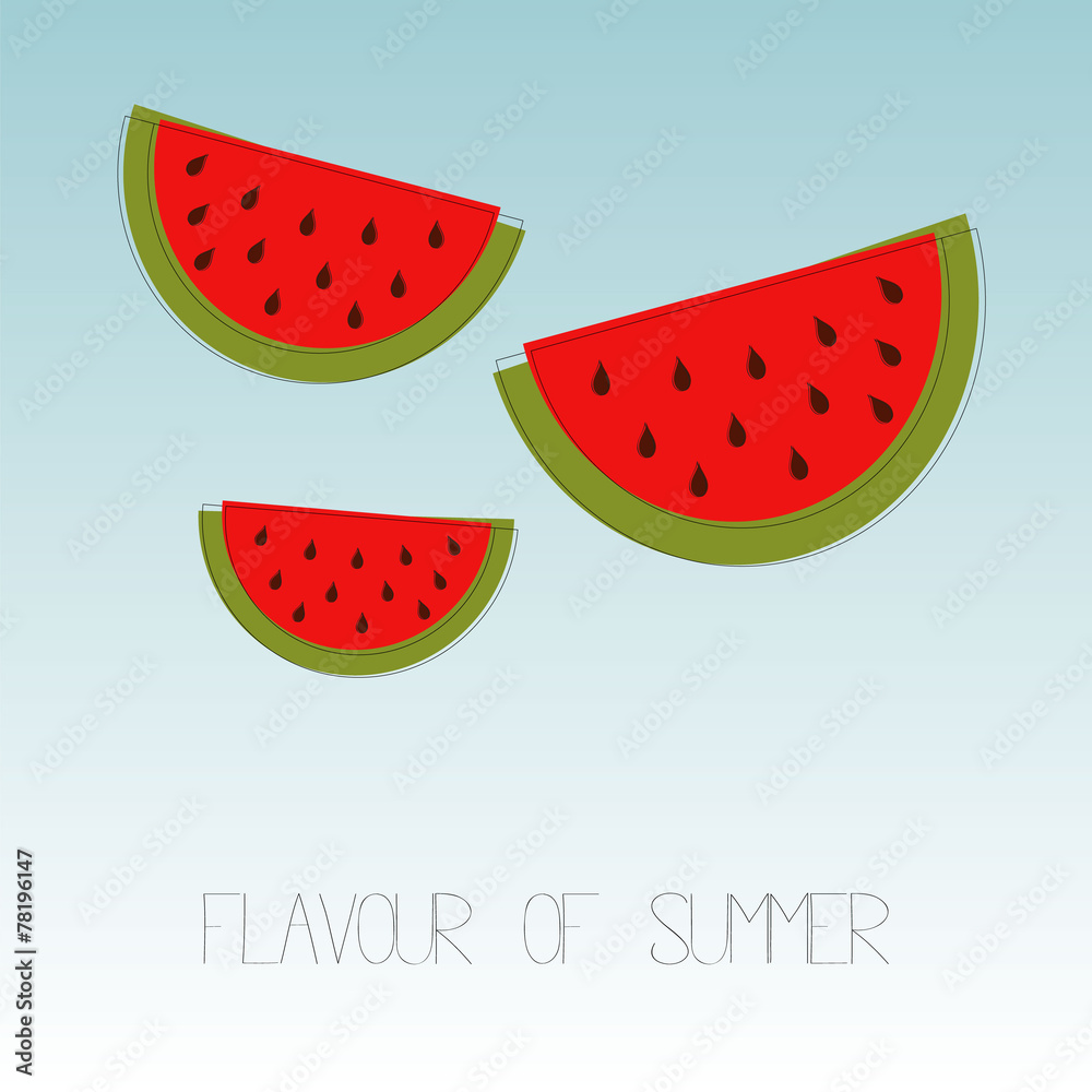 Flavour of summer vector background Flavour of summer vector background
