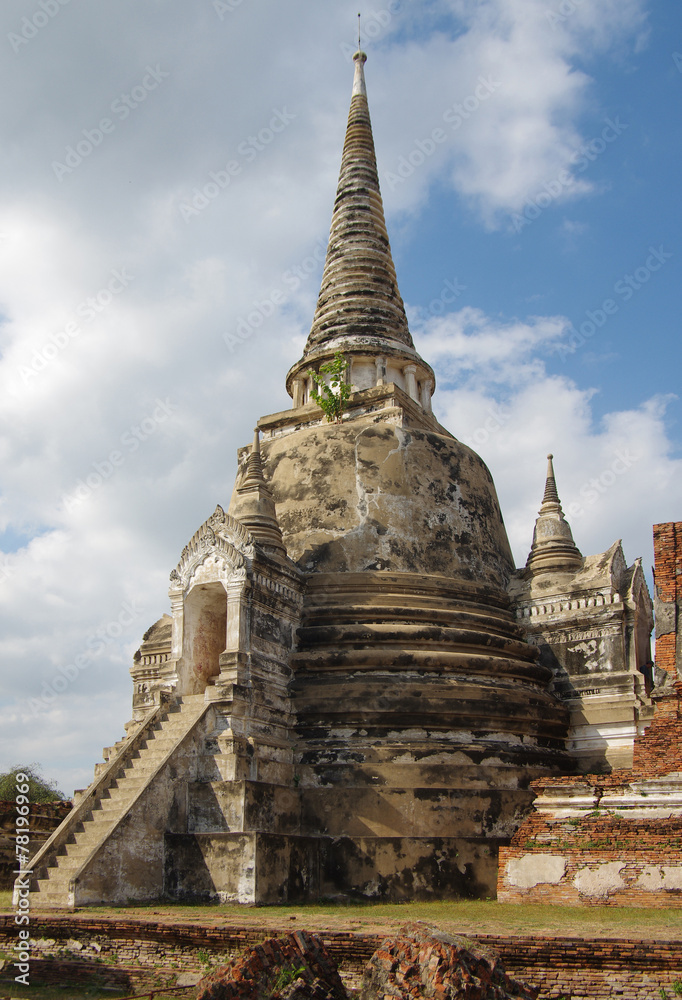 The Wat Phra Sri Sanphet in Ayutthaya, Thailand The Wat Phra Sri Sanphet in Ayutthaya, Thailand