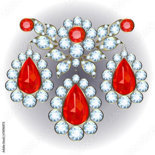 Gold brooch