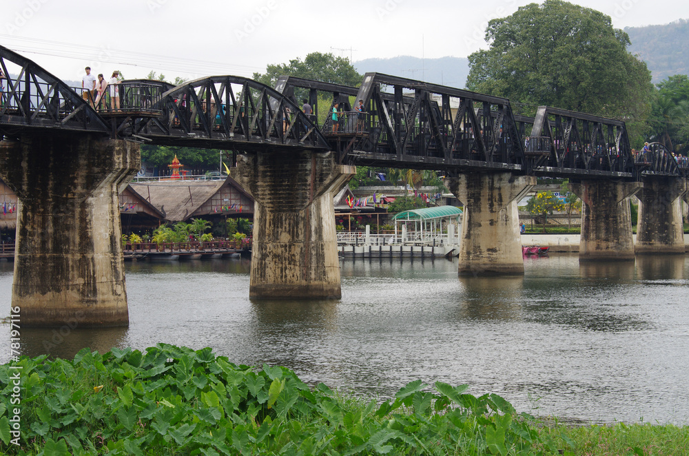 Fototapeta premium Bridge on the River Kwai, Thailand