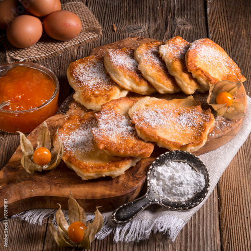 racuchy - Polish yeast pancakes photo