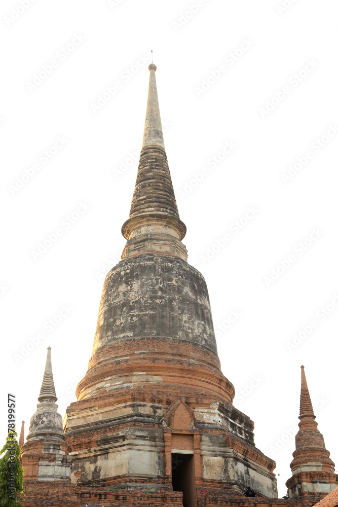 Naklejka premium Pagoda at Wat Yai Chaimongkol, Thailand