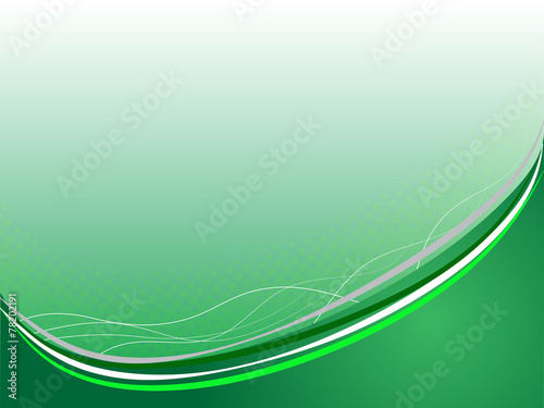 Abstract green halftone wave
