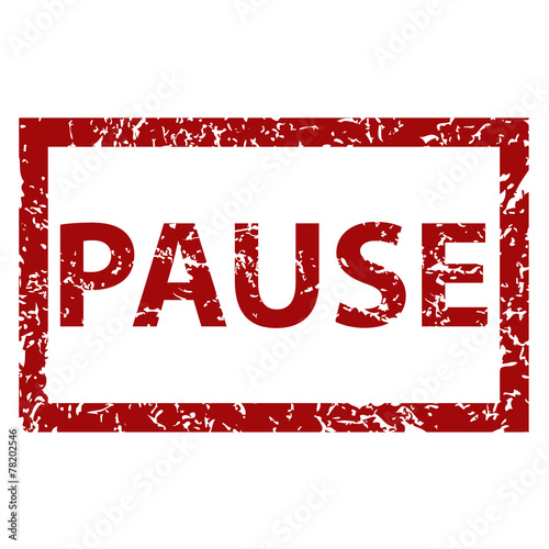 Pause rubber stamp