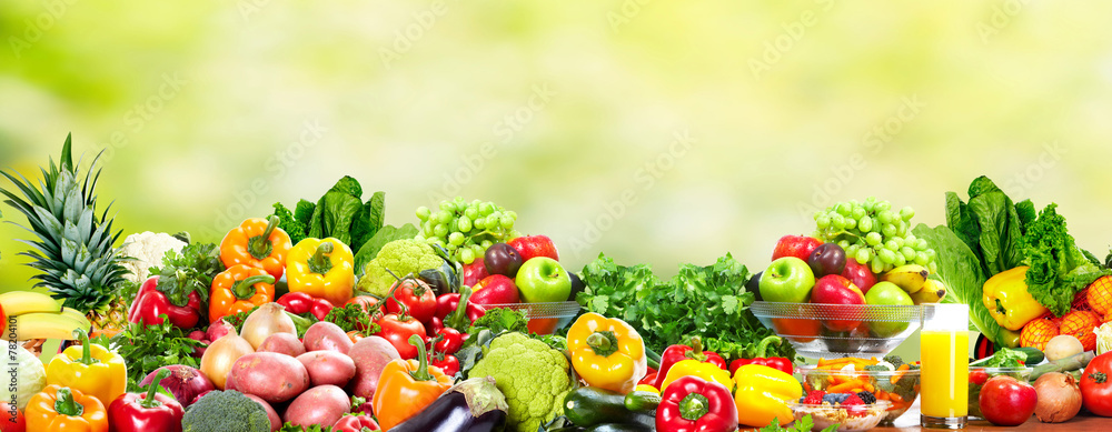 Plakat Owoce i warzywa.