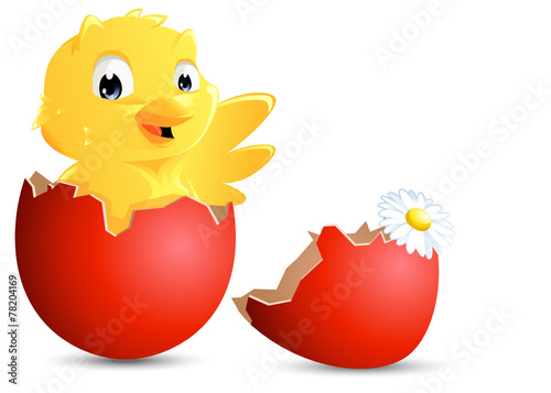easter bunny eggs red