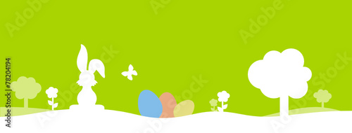 green colour eggs bunny background