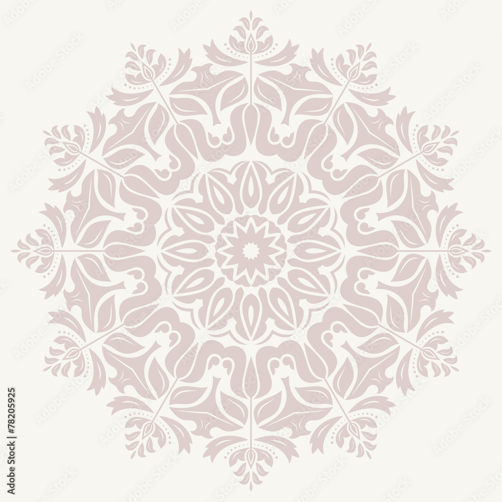 Damask Vector Orient Pattern Damask Vector Orient Pattern