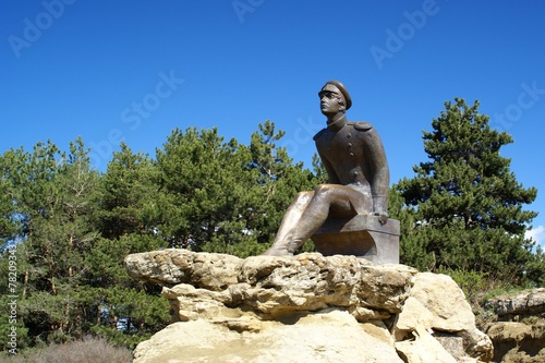 monument Lermontov on the mountain Red sun