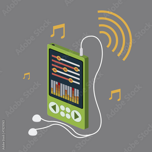 Music design, vector illustration.