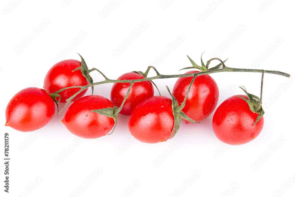 Fresh cherry tomatoes with dew Fresh cherry tomatoes with dew
