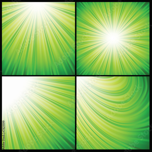 green background