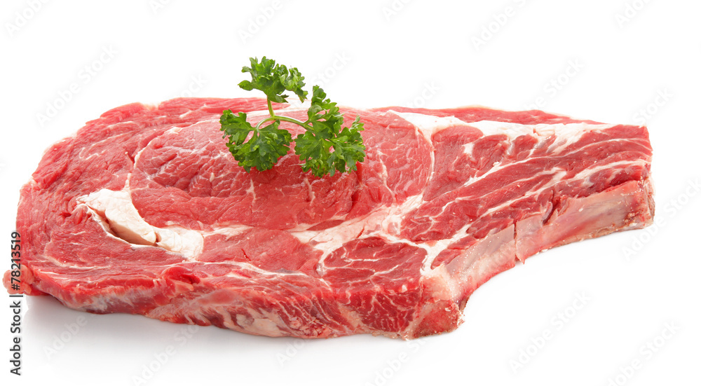 Côte sur fond blanc