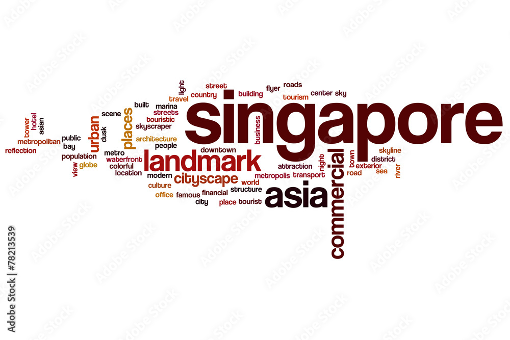 Singapore word cloud