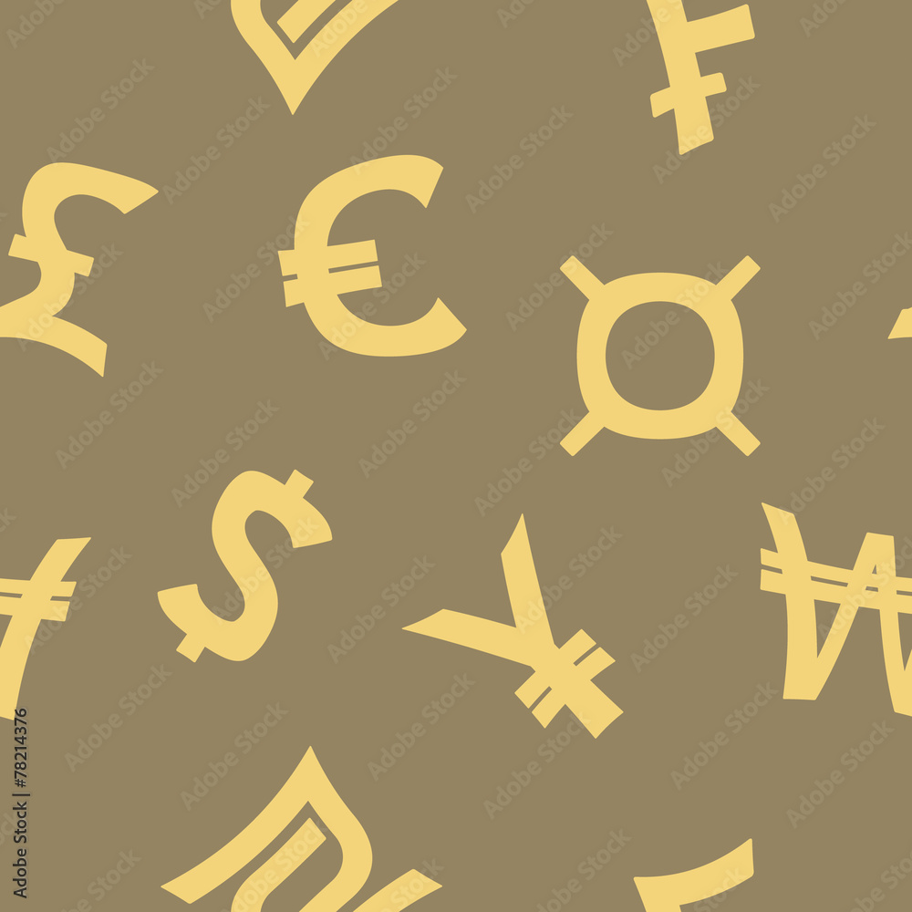 seamless background with currency symbols seamless background with currency symbols