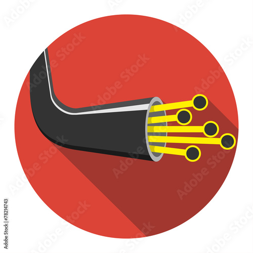 Optic cable icon. Vector illustration