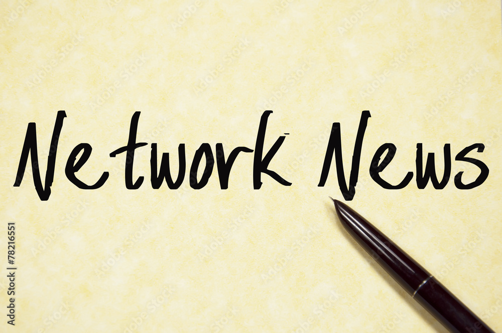network news text write on paper network news text write on paper