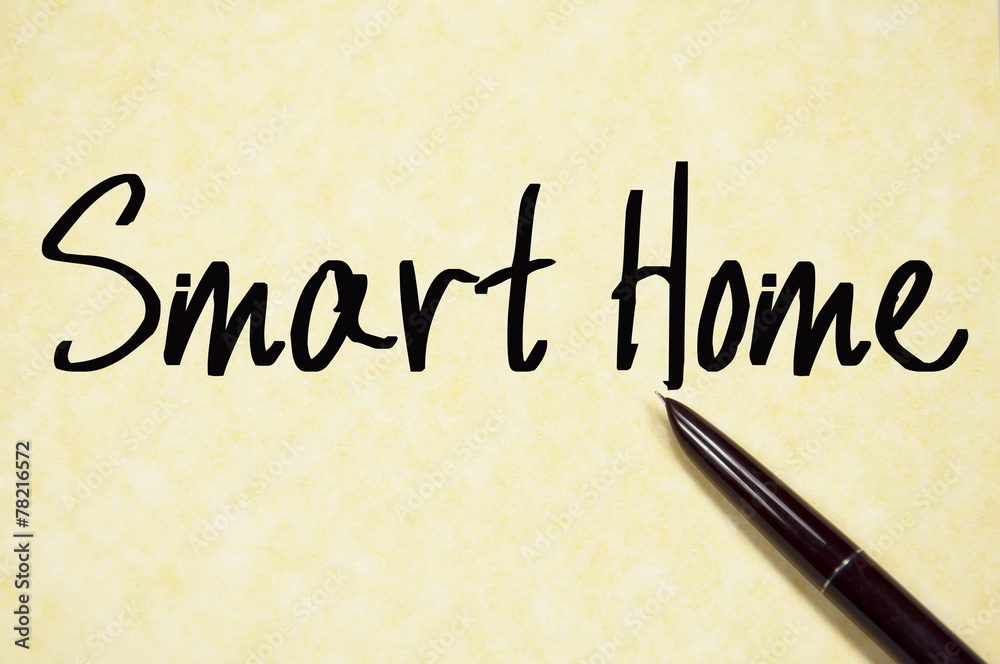 smart home text write on paper smart home text write on paper