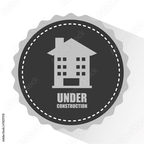 Construction design, vector illustration.