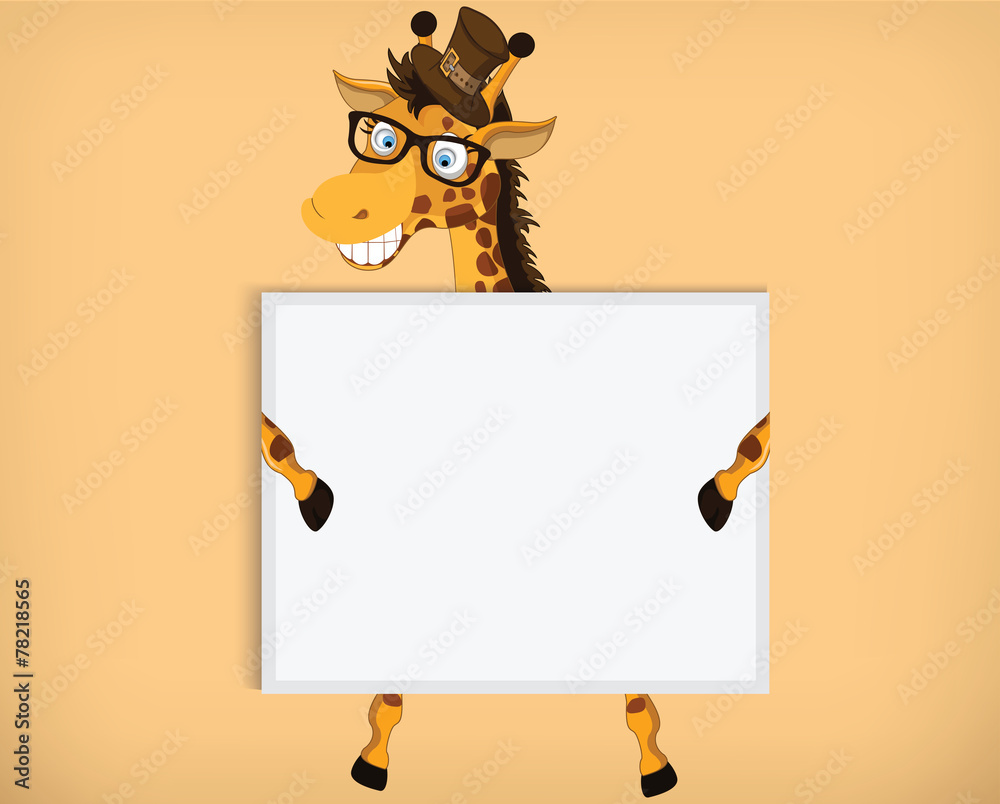Fototapeta premium Presentation Pose- Giraffe