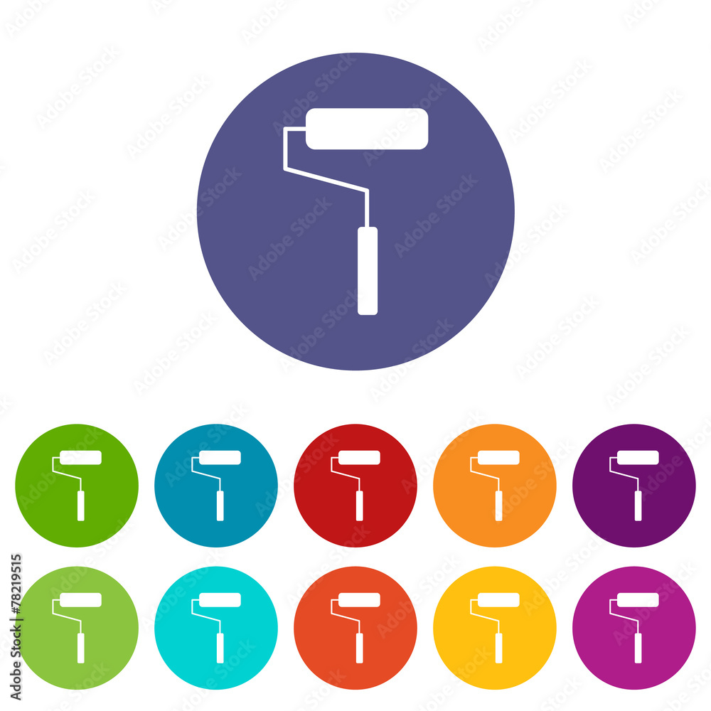 Roller flat icon Roller flat icon