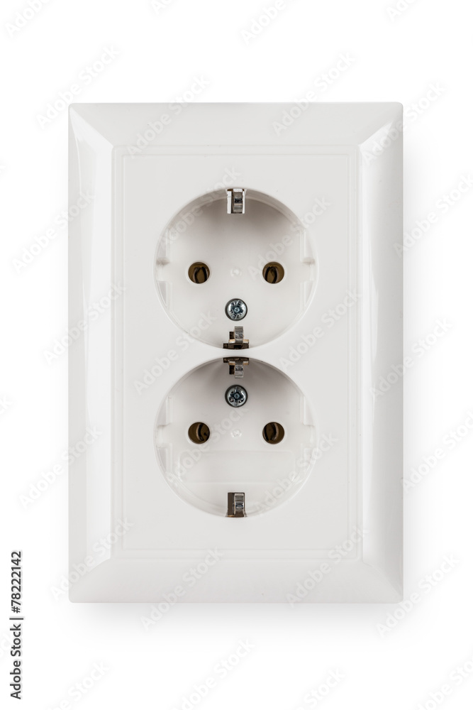 socket isolated on a white background socket isolated on a white background