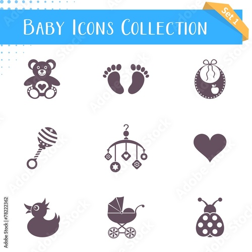 Baby icons collection
