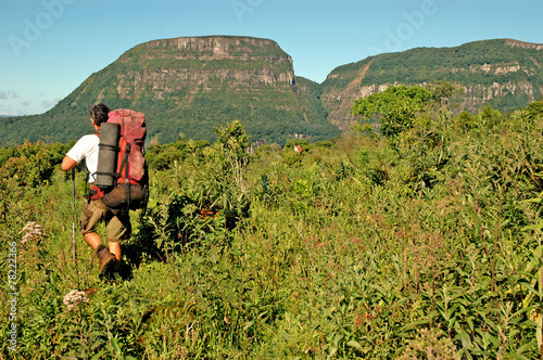 Trekking in southern Brazil photo