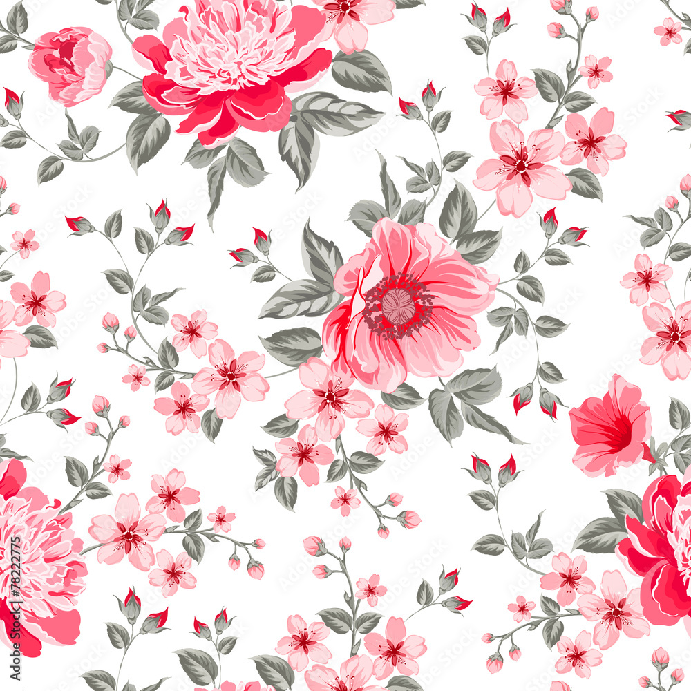 Luxurious color peony pattern. Luxurious color peony pattern.