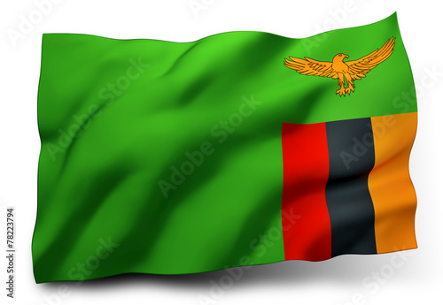 flag of Zambia photo