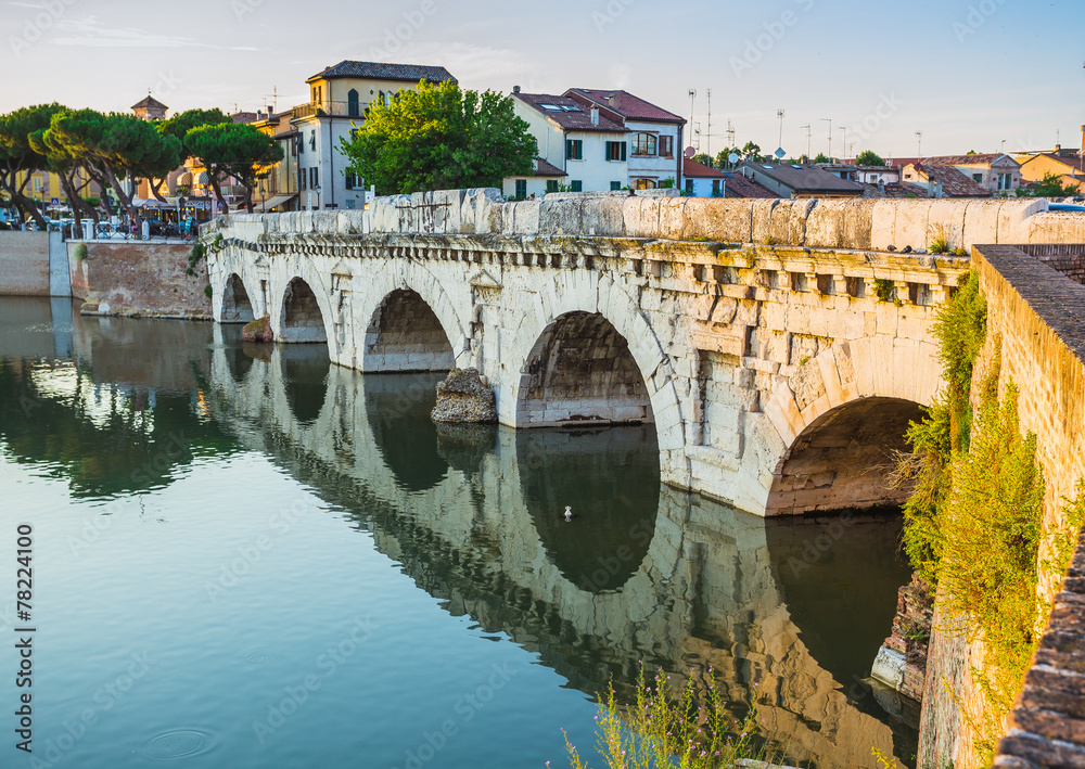 Bridge of Tiberius (Ponte di Tiberio) in Rimini