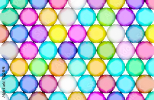 Colorful 3D Sphere Pattern