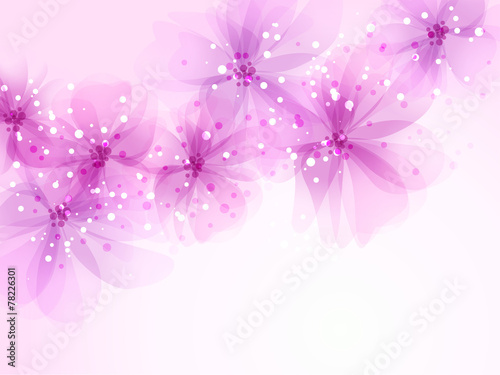 Fototapeta Naklejka Na Ścianę i Meble -  vector background with flowers