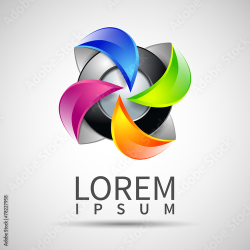 abstract vector logo design template abstract isolated corporate concept