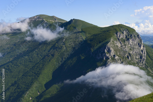Mount Corno del Catria in Summer, Apennines, Italy