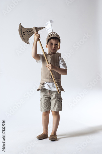 medieval knight child photo