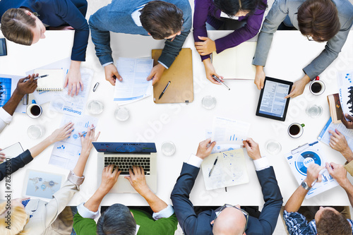 Diverse Business Corporate People Meeting Brainstorming Concept photo