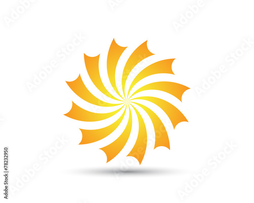 Abstract Sun Logo Image