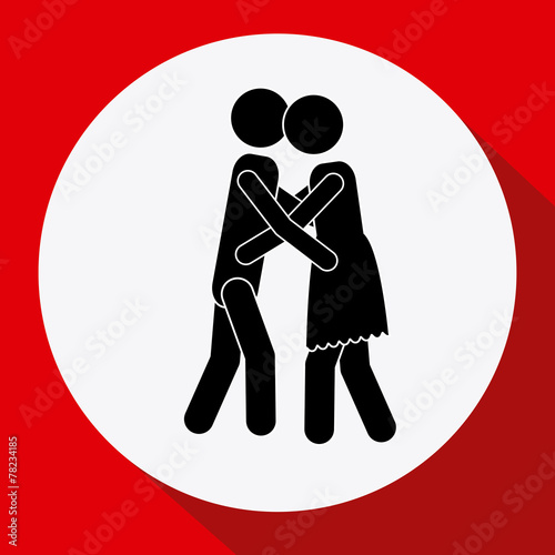 Couple design, vector illustration.