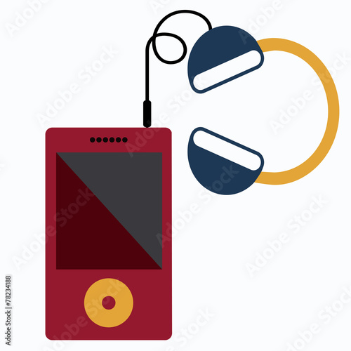 Music design, vector illustration.