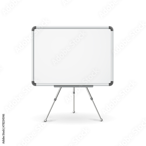 Vector empty whiteboard