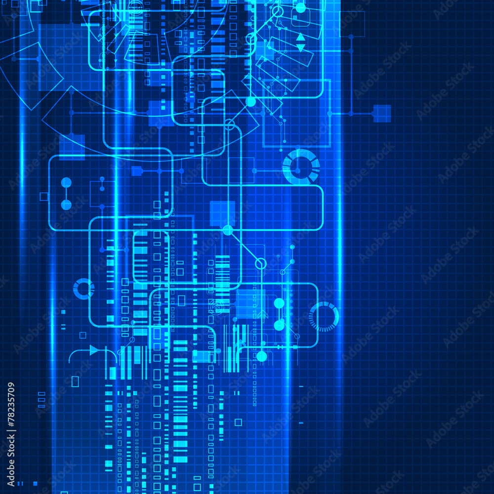 Abstract engineering future technology background.