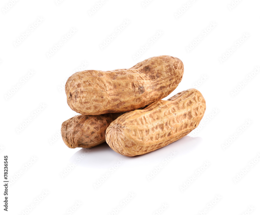 Peanut isolated on white background Peanut isolated on white background