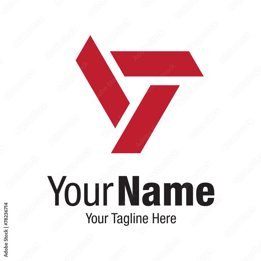 Modern elite red triangle luxury concept business icon logo Modern elite red triangle luxury concept business icon logo