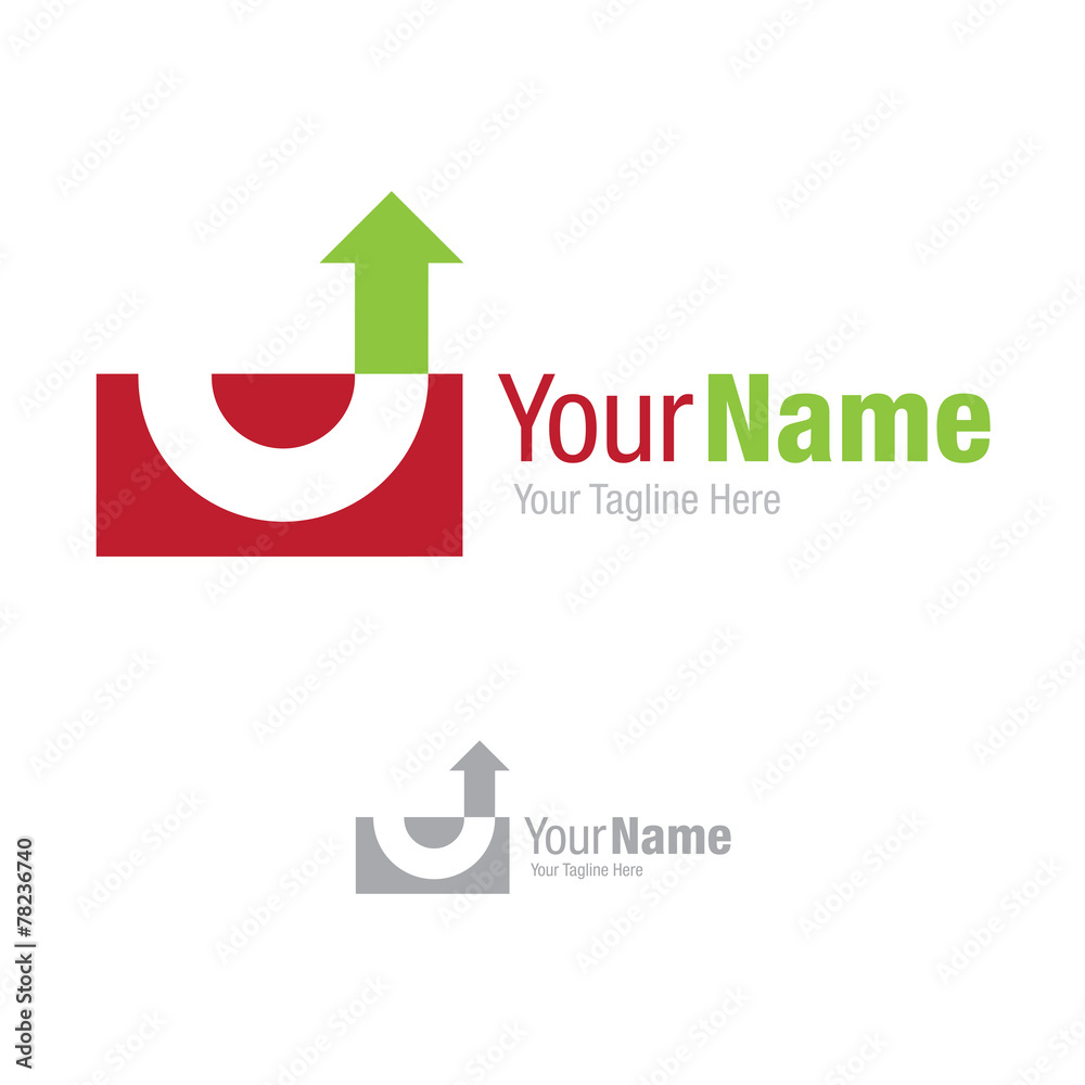 From failure to success turnaround simple business icon logo From failure to success turnaround simple business icon logo