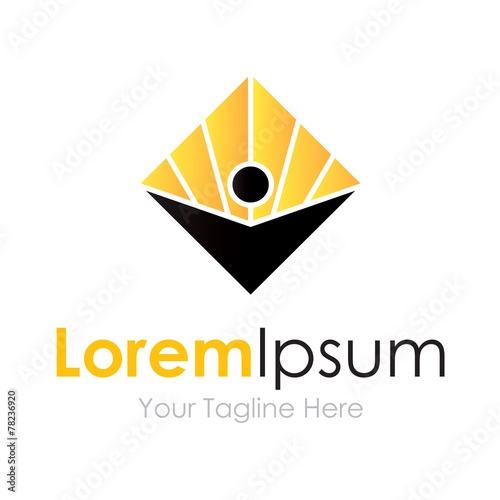 One man vision king luxury simple business icon logo