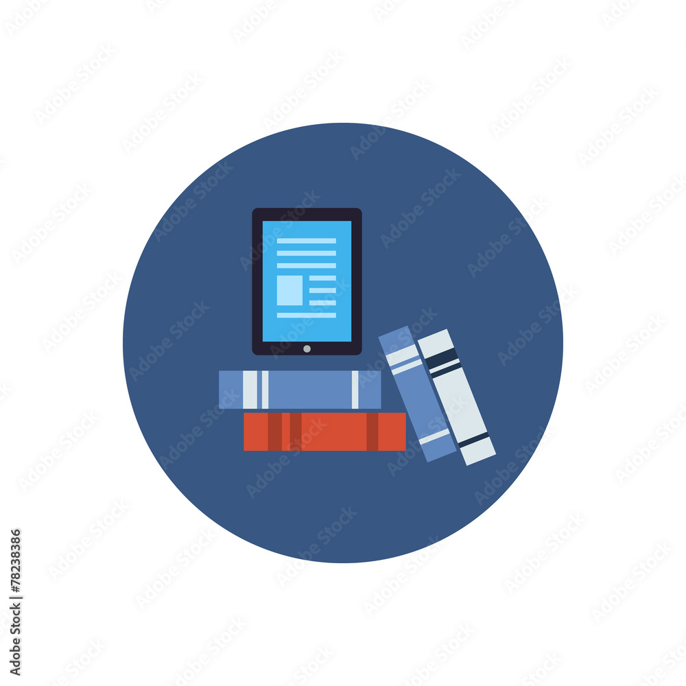 Flat design modern vector illustration icons set of online