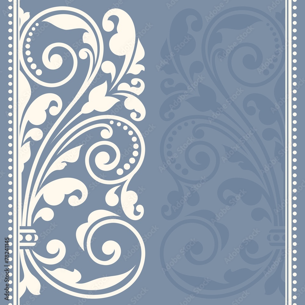 Floral pattern for invitation or greeting card. Floral pattern for invitation or greeting card.